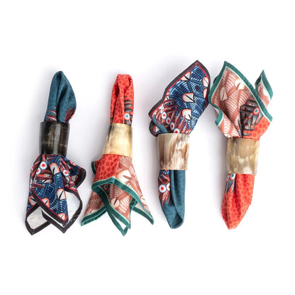 Cow Horn Napkin Rings - Set of 4 - Hosted by Kelly Gaudreau