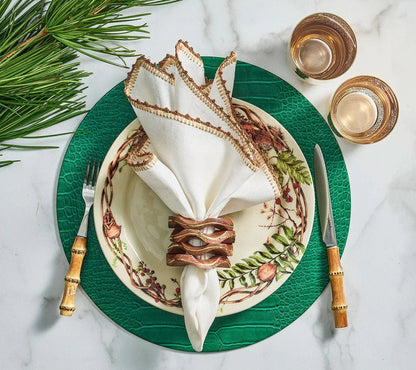 Croco Placemats in Emerald - Set of 4 - Hosted by Kelly Gaudreau