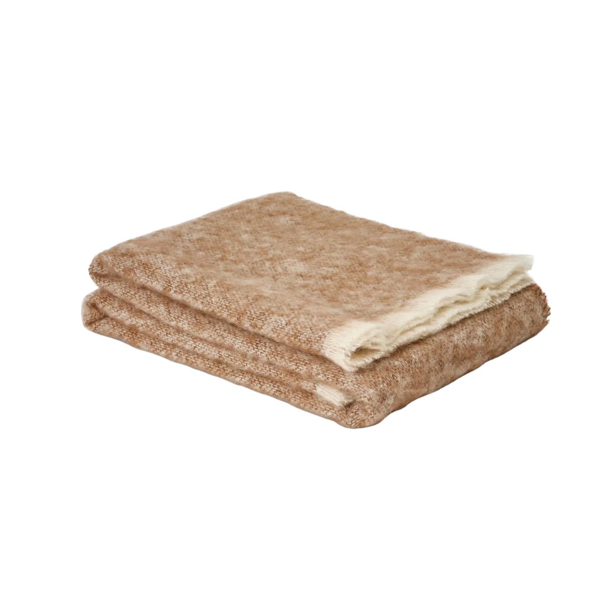 Mooneen Mohair Throw Blanket - Cocoa