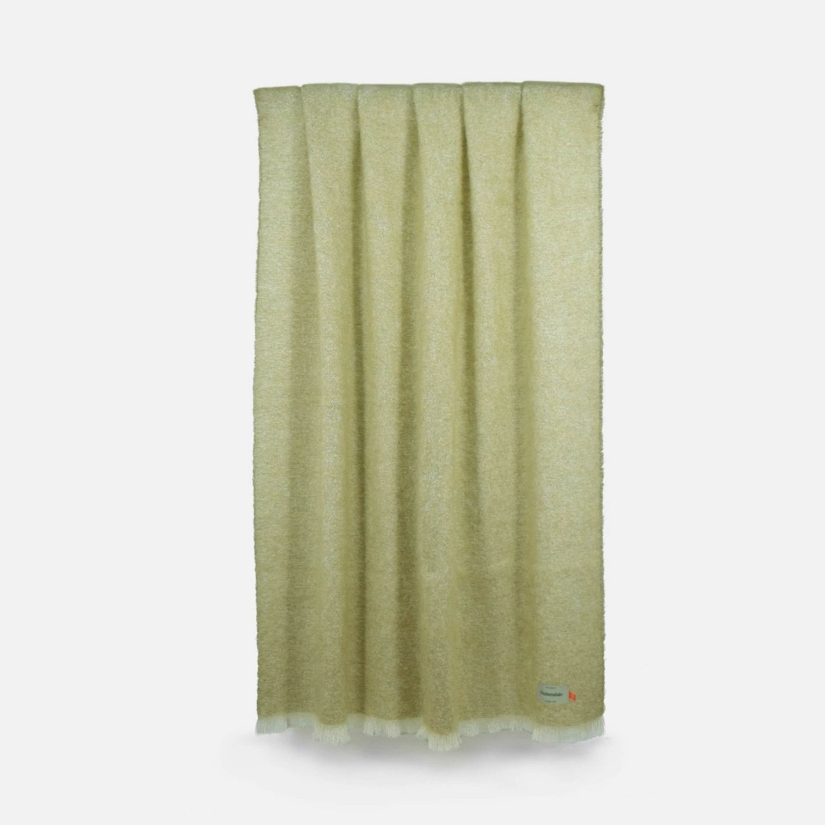 Mooneen Mohair Throw Blanket - Olive