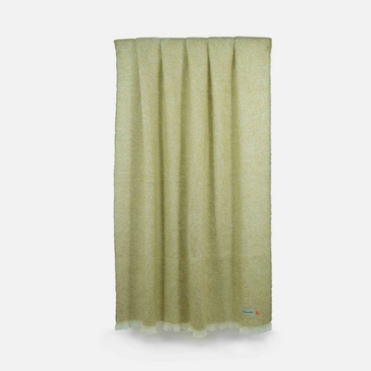 Mooneen Mohair Throw Blanket - Olive