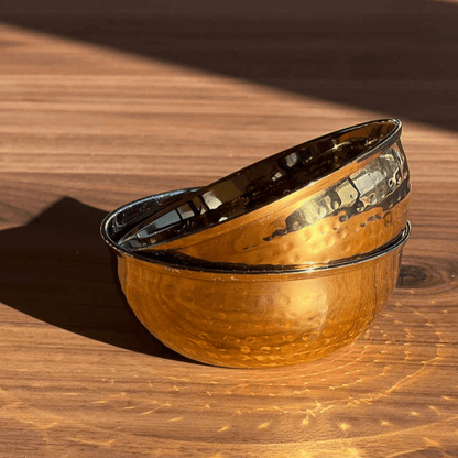 Dal Serving Bowl - Hammered Stainless Steel - Hosted by Kelly Gaudreau