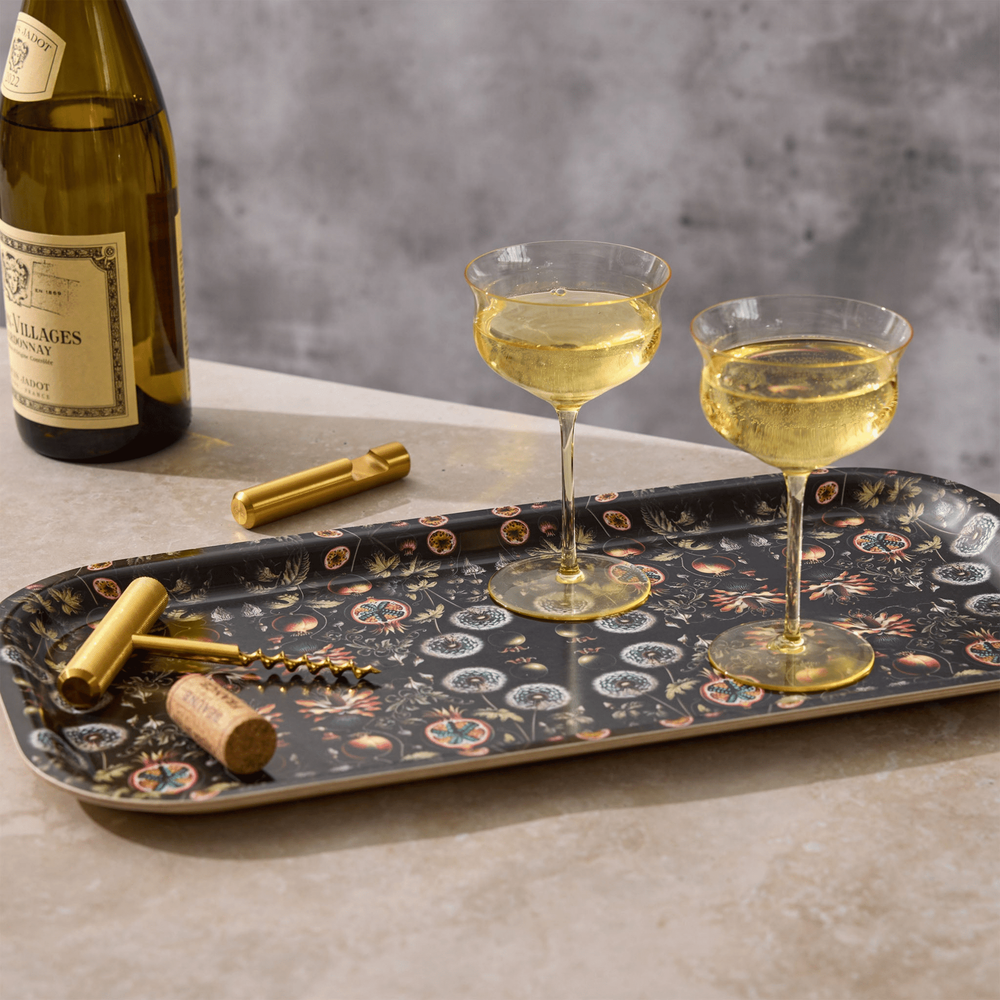 Dandelions Birchwood Large Decorative Tray - Hosted by Kelly Gaudreau