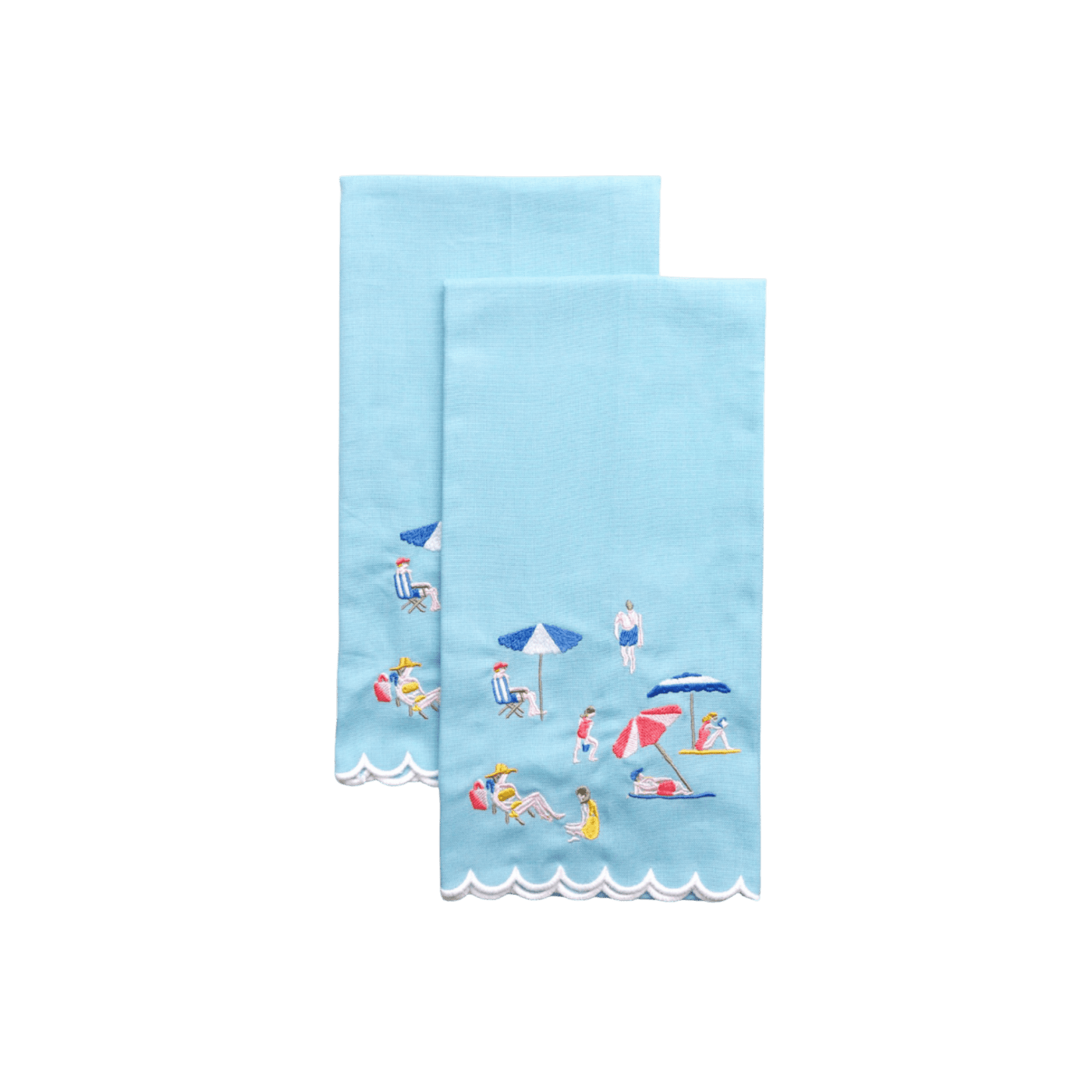 Day at the Beach Tea Towels - Set of 2 - Hosted by Kelly Gaudreau