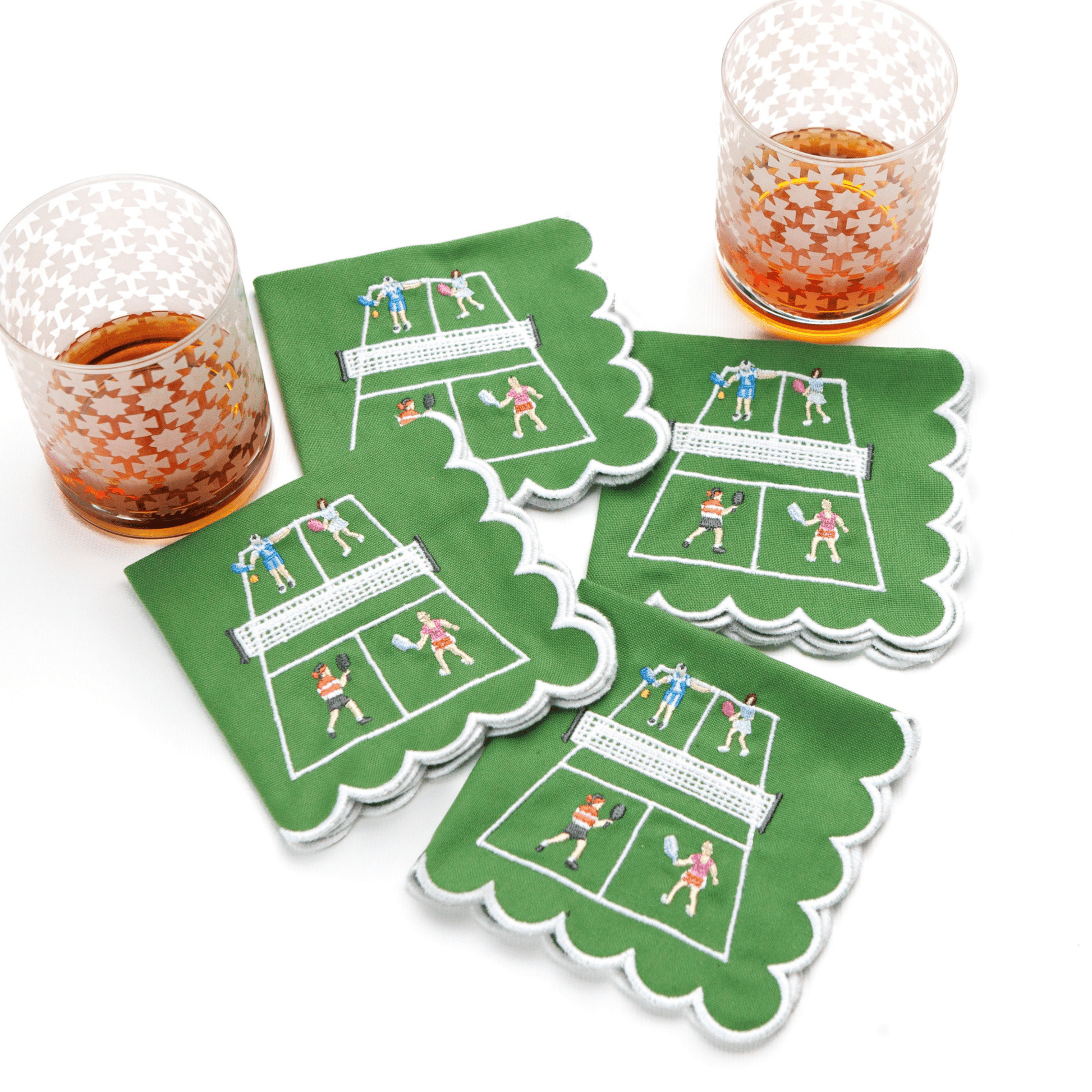Day at the Courts Cocktail Napkins - Set of 4 - Hosted by Kelly Gaudreau