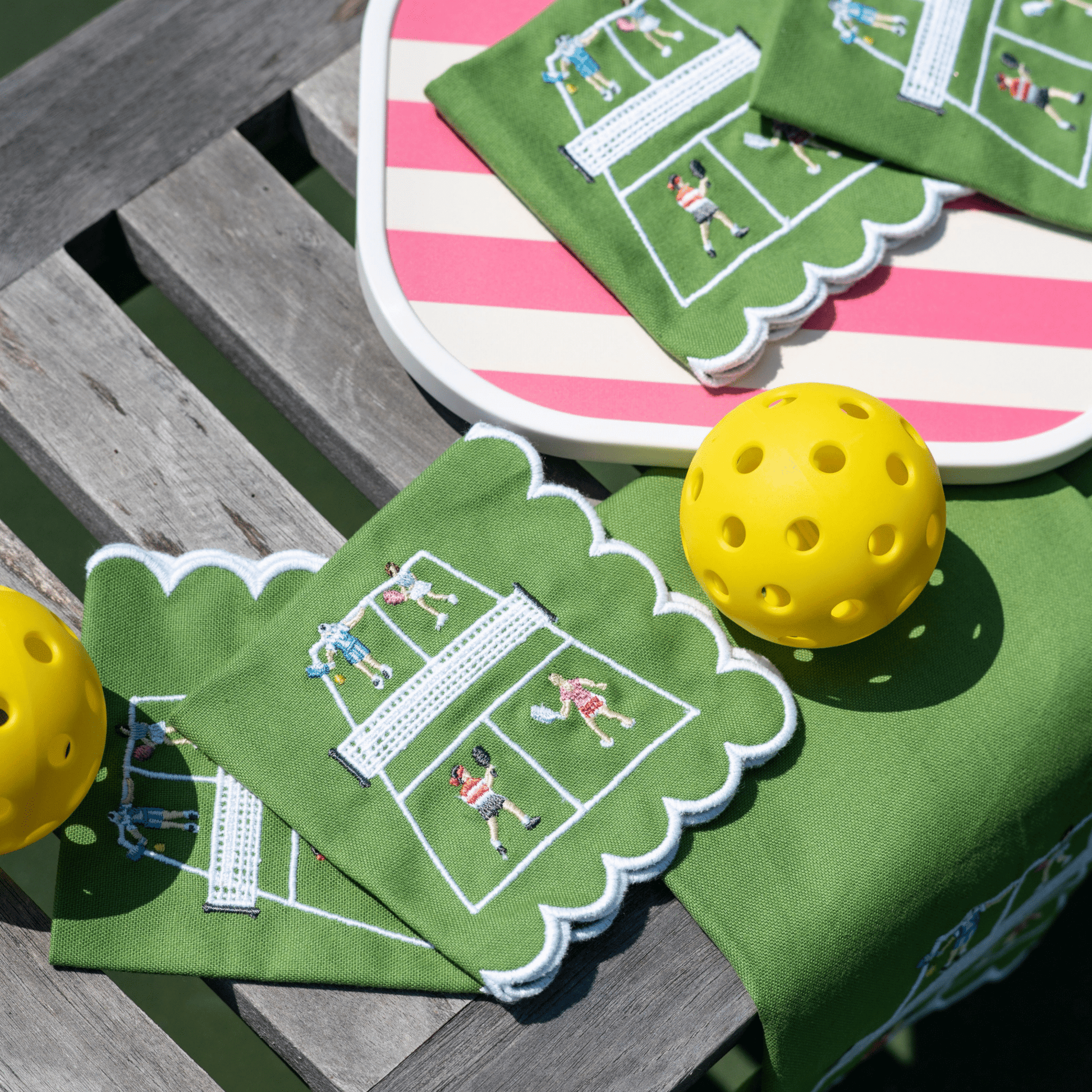 Day at the Courts Cocktail Napkins - Set of 4 - Hosted by Kelly Gaudreau