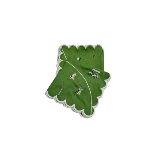 Day at the Golf Course Cocktail Napkins - Set of 4 - Hosted by Kelly Gaudreau