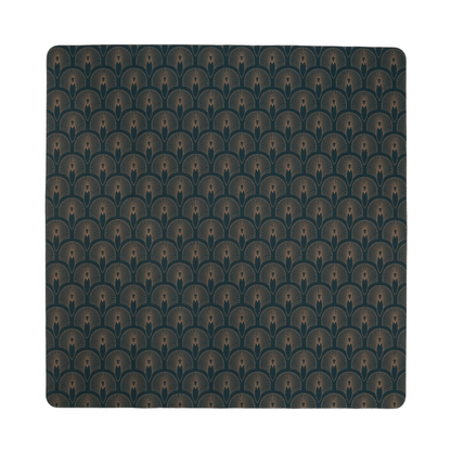 Deco Deep & Gold Double - Sided Mahjong Mat - Hosted by Kelly Gaudreau