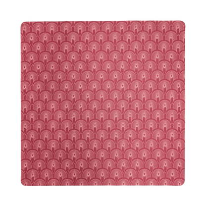 Deco Olive & Red Double - Sided Mahjong Mat - Hosted by Kelly Gaudreau