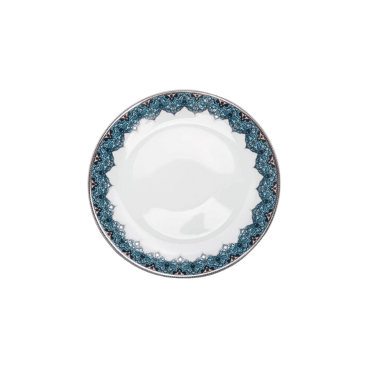 Dhara Peacock Dessert Plate - Hosted by Kelly Gaudreau