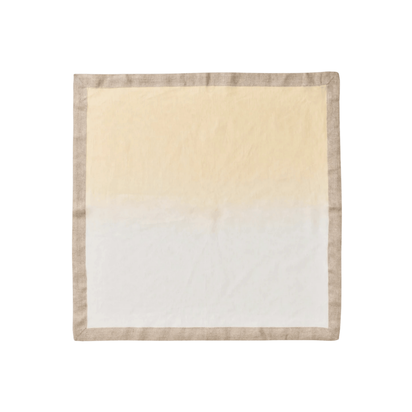 Dip Dye Napkins in Earth Tones White and Beige - Set of 4 - Hosted by Kelly Gaudreau