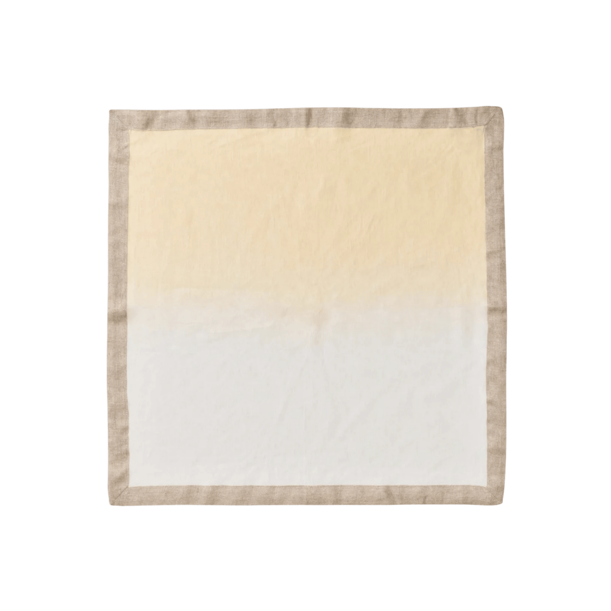 Dip Dye Napkins in Earth Tones White and Beige - Set of 4 - Hosted by Kelly Gaudreau