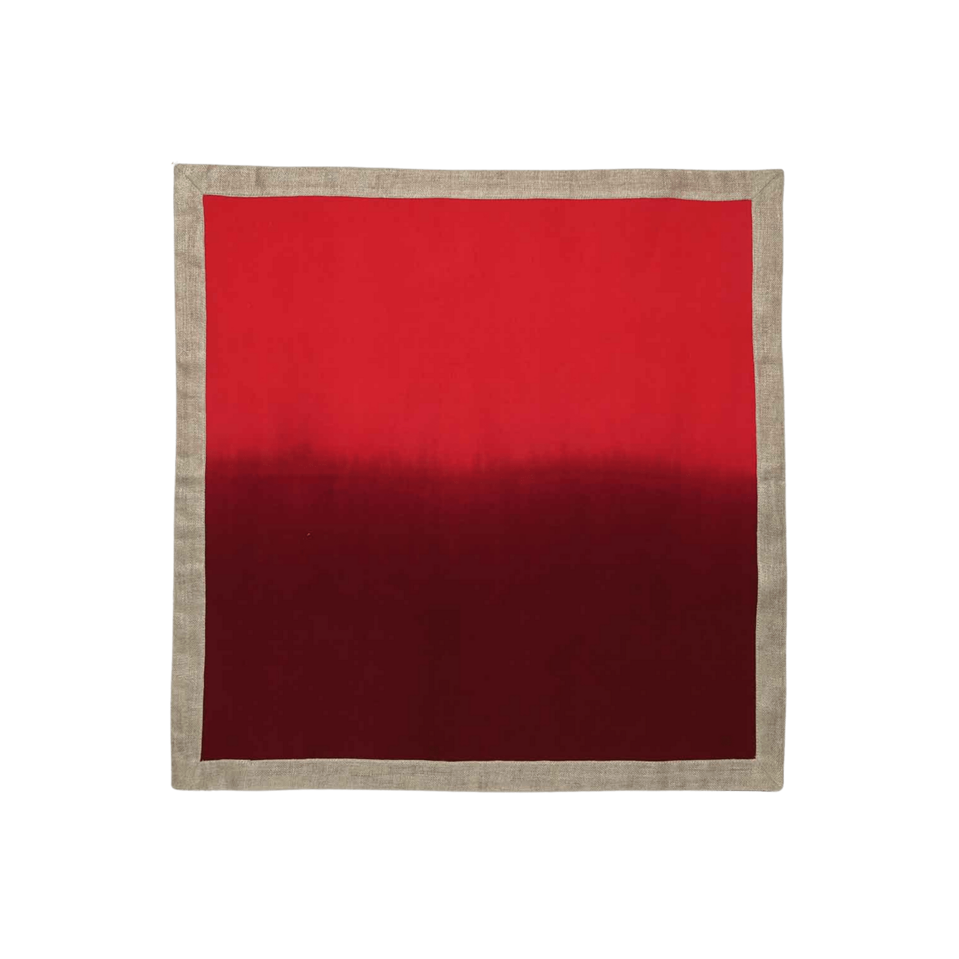 Dip Dye Napkins in Warm Tones Red and Burgundy - Set of 4 - Hosted by Kelly Gaudreau