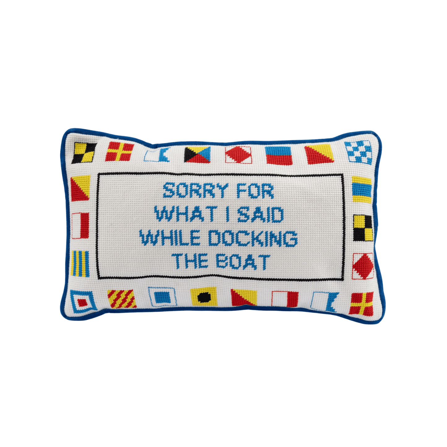Docking The Boat Needlepoint Pillow - Hosted by Kelly Gaudreau