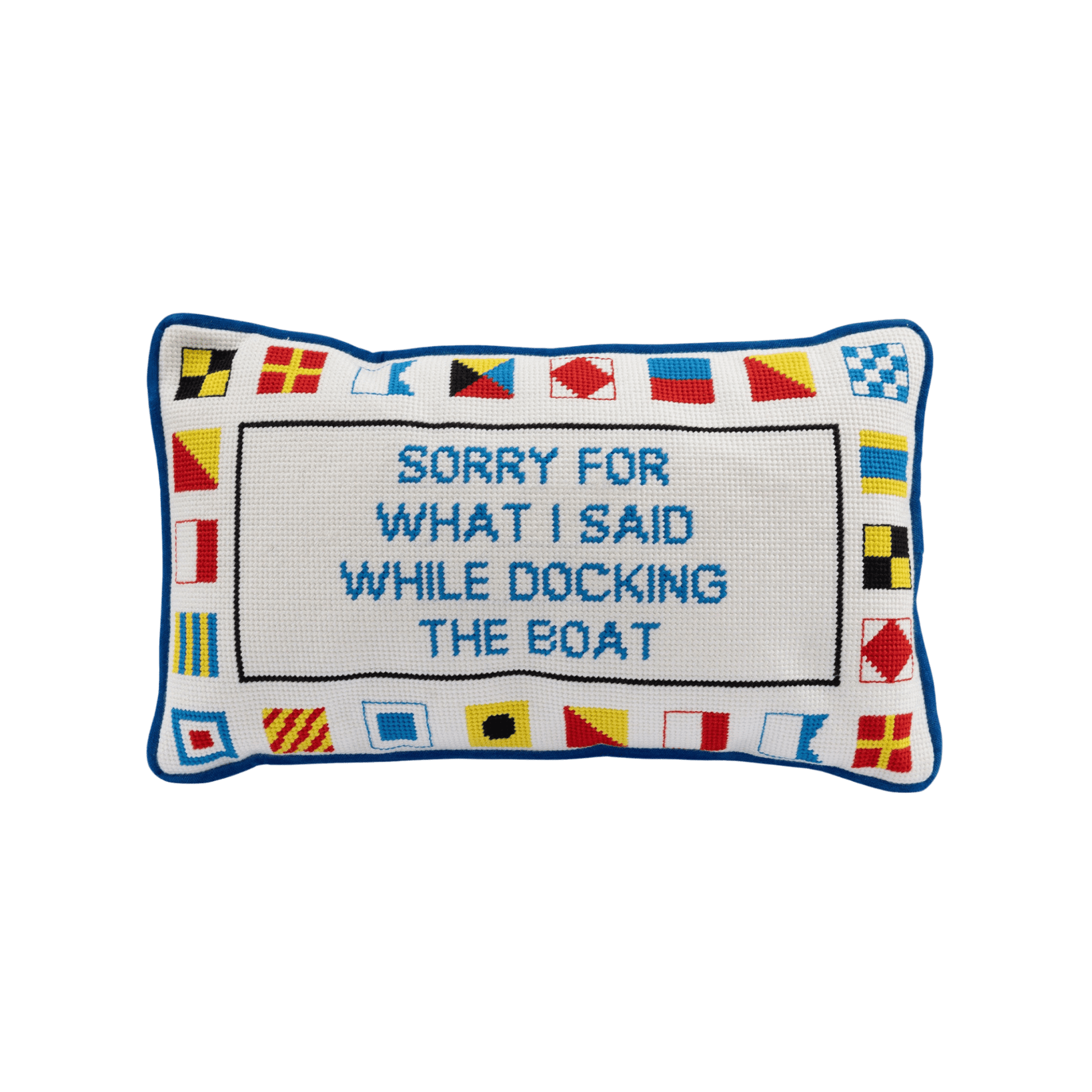 Docking The Boat Needlepoint Pillow - Hosted by Kelly Gaudreau