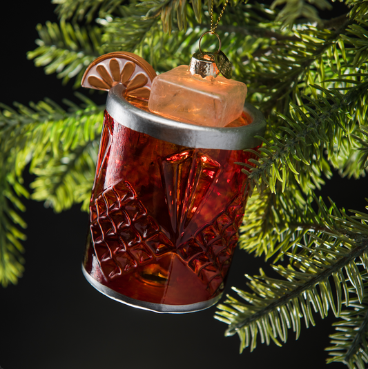 Negroni Cocktail Holiday Ornament Christmas Decor