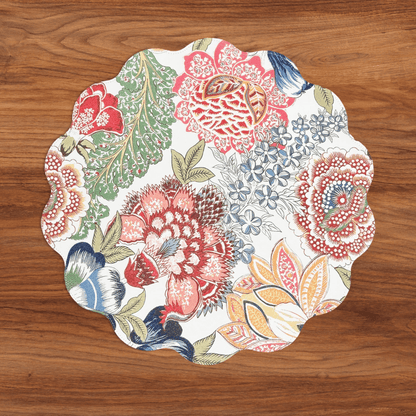 Eggplant and Pink Reversible Round Placemats - Set of 4 - Hosted by Kelly Gaudreau