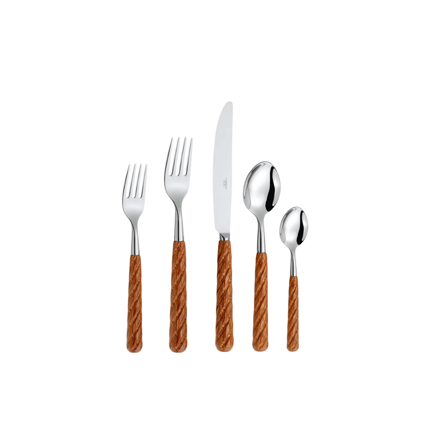 Ellipse Wood 5 Piece Place Setting - Hosted by Kelly Gaudreau