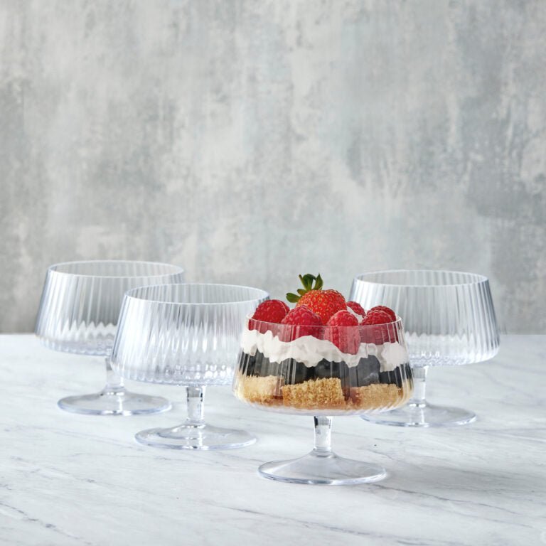 Empire Clear Individual Trifle Bowls - Set of 4 - Hosted by Kelly Gaudreau