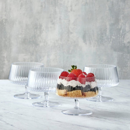 Empire Clear Individual Trifle Bowls - Set of 4 - Hosted by Kelly Gaudreau