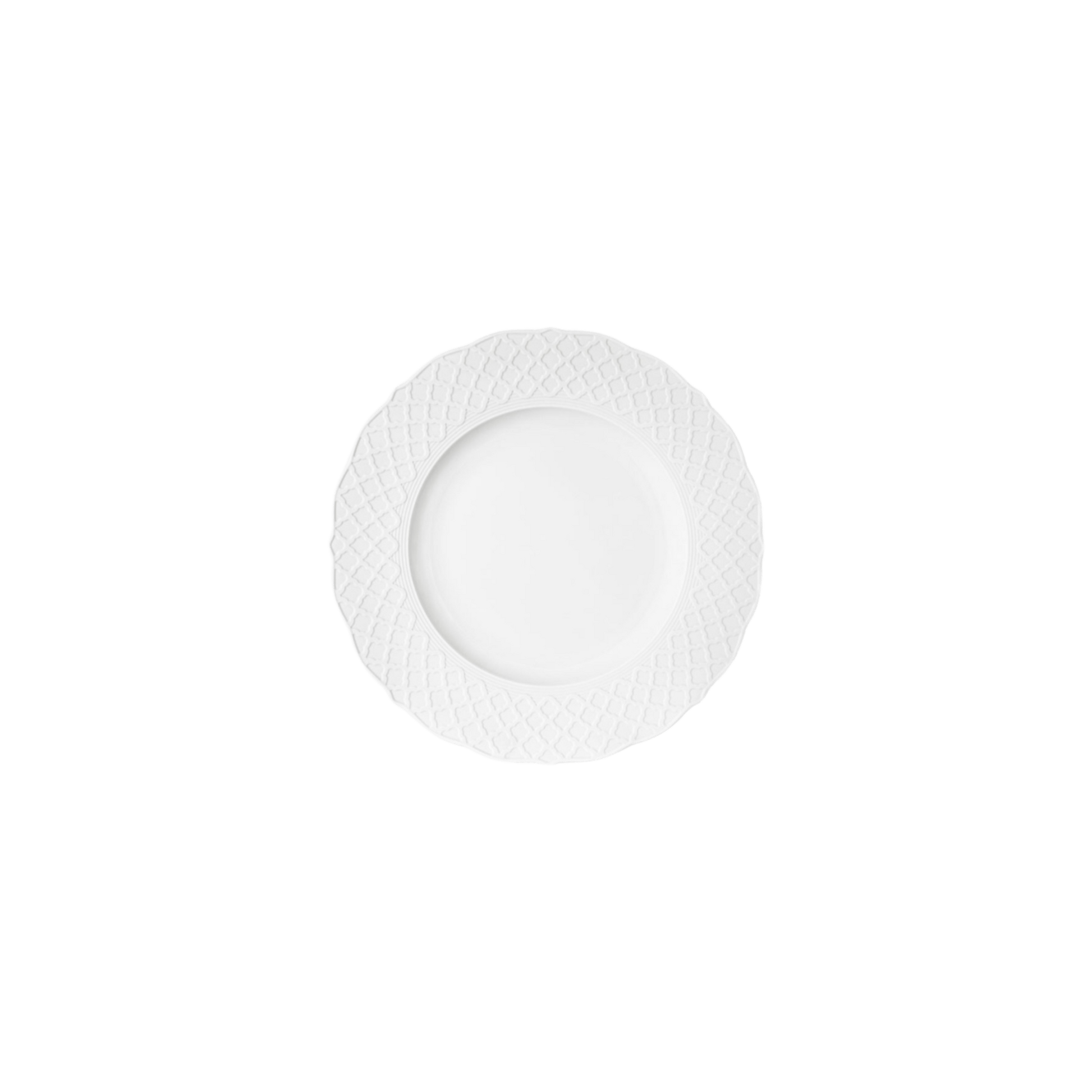 Empire White Dessert Plate - Hosted by Kelly Gaudreau