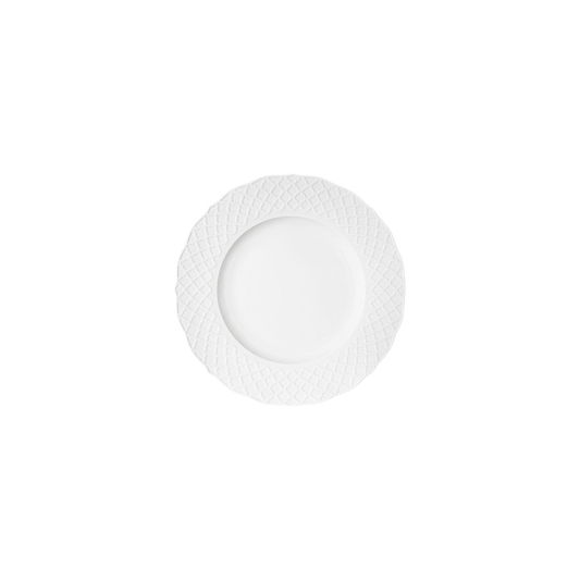 Empire White Dessert Plate - Hosted by Kelly Gaudreau