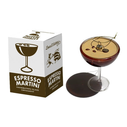 Espresso Martini Holiday Ornament Christmas Decor - Hosted by Kelly Gaudreau