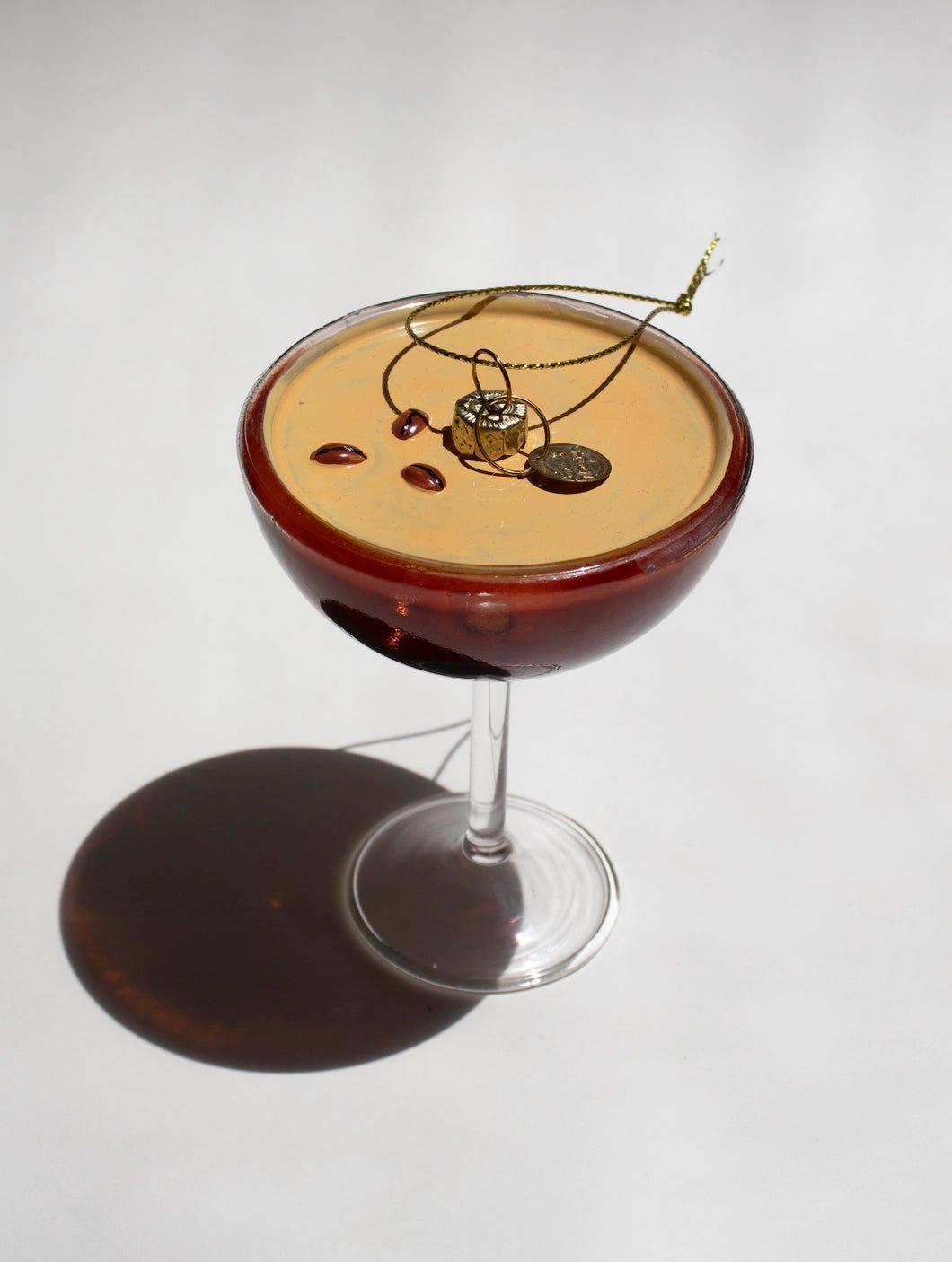 Espresso Martini Holiday Ornament Christmas Decor - Hosted by Kelly Gaudreau