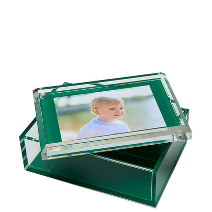 Lucite Photo Box in Green