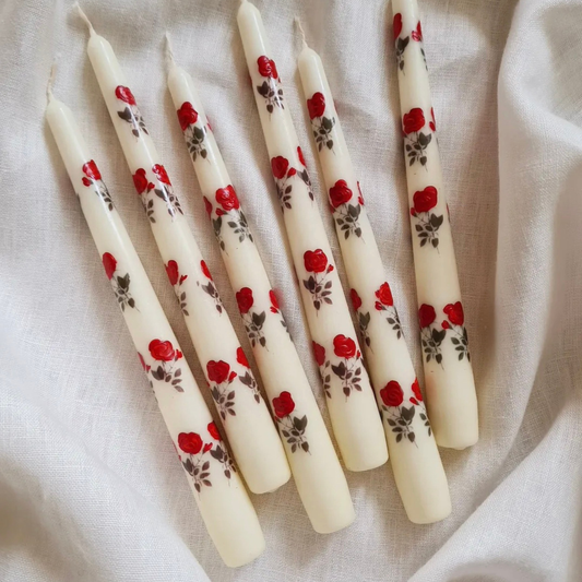 Hand Painted Fall Candle - Set of 2