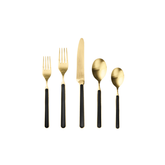 Fantasia Ice Gold Stainless Steel 5 Piece Place Setting - Hosted by Kelly Gaudreau