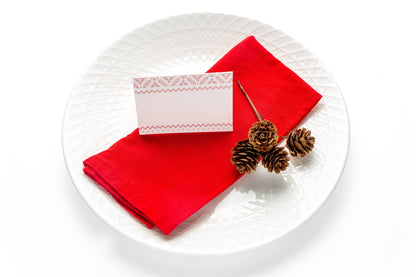 Fair Isle Folded Place Cards