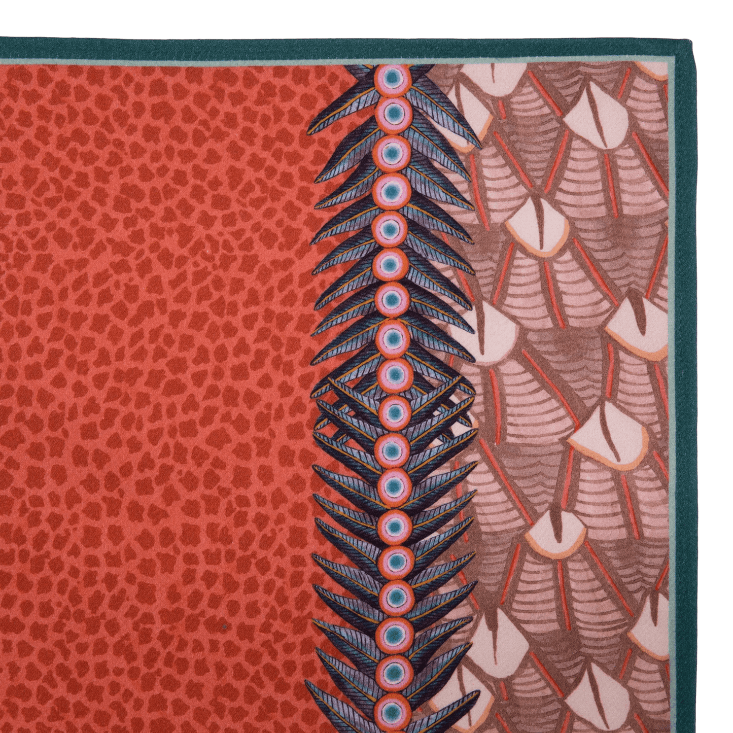 Feather Napkins in Coral - Set of 2 - Hosted by Kelly Gaudreau