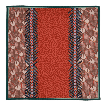 Feather Napkins in Coral - Set of 2 - Hosted by Kelly Gaudreau