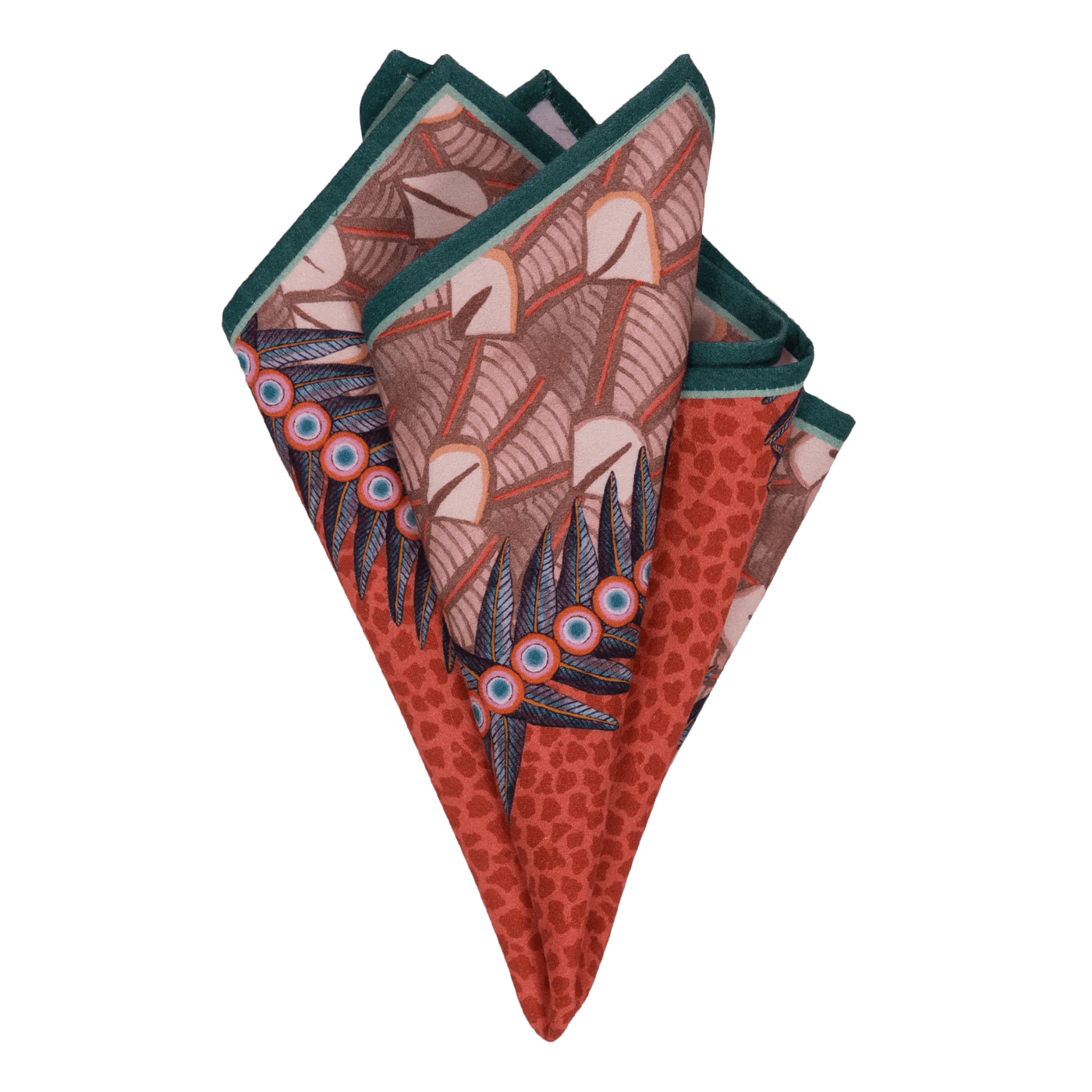 Feather Napkins in Coral - Set of 2 - Hosted by Kelly Gaudreau