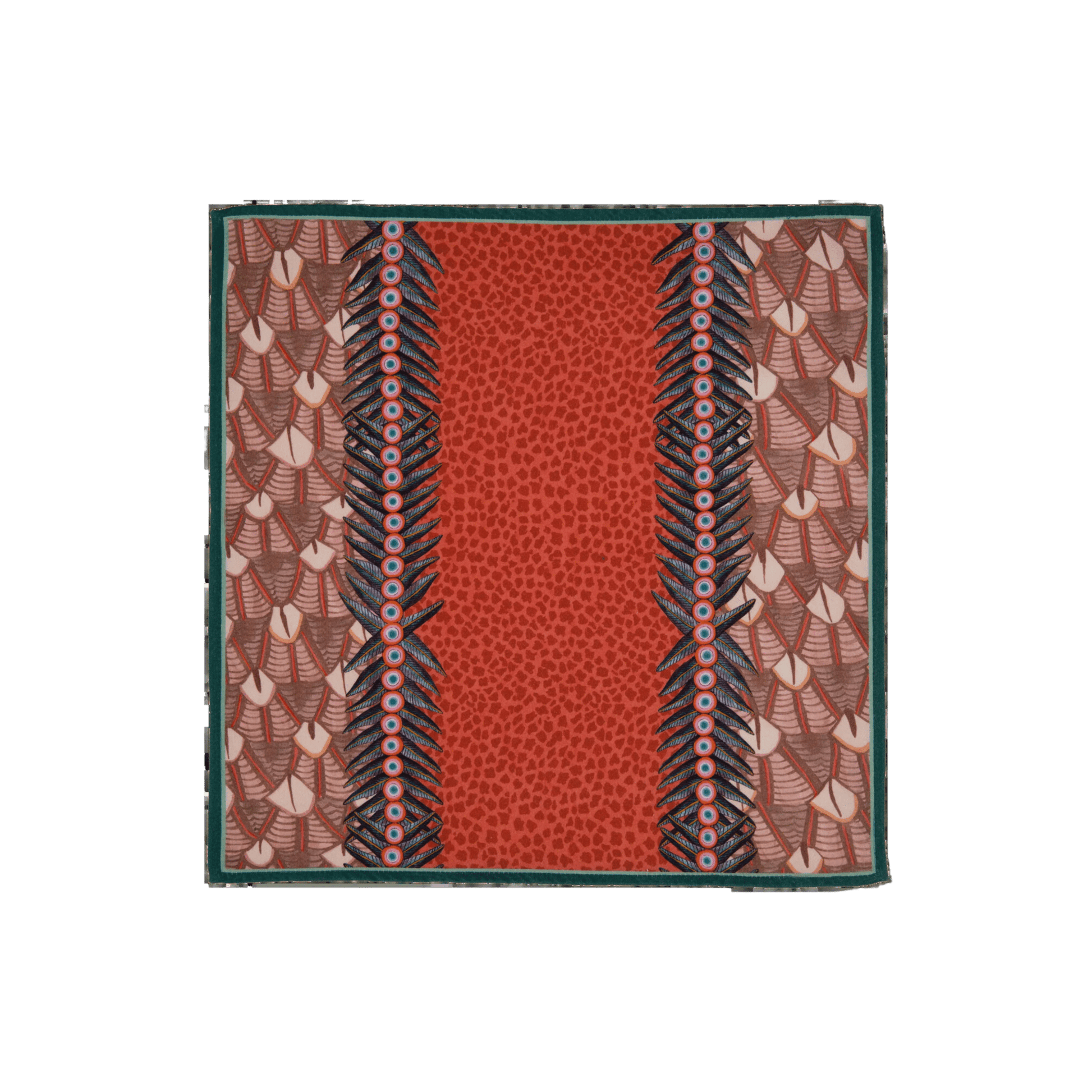 Feather Napkins in Coral - Set of 2 - Hosted by Kelly Gaudreau