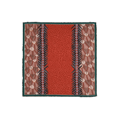 Feather Napkins in Coral - Set of 2 - Hosted by Kelly Gaudreau