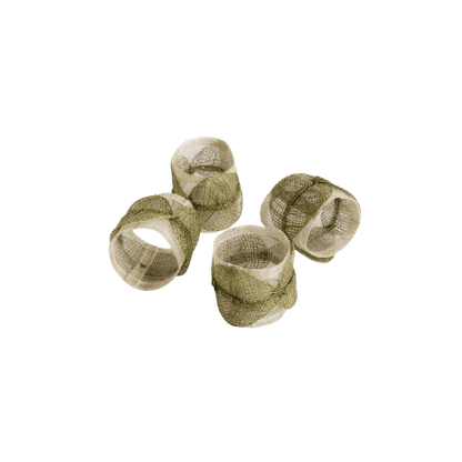 Fern Poplar Leaf Napkin Rings Set of 4 - Hosted by Kelly Gaudreau