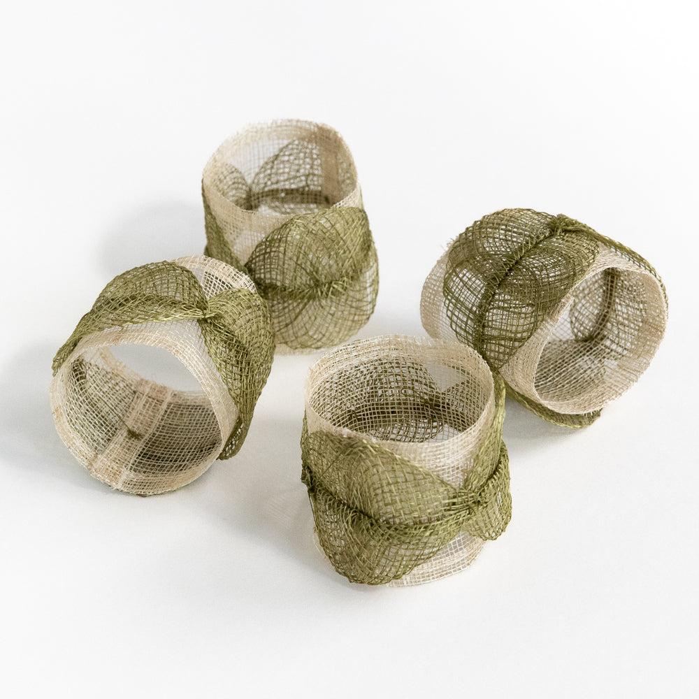 Fern Poplar Leaf Napkin Rings Set of 4 - Hosted by Kelly Gaudreau