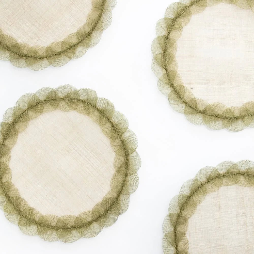 Fern Poplar Leaf Rice Paper Placemat Set of 4 - Hosted by Kelly Gaudreau