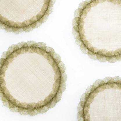 Fern Poplar Leaf Rice Paper Placemat Set of 4 - Hosted by Kelly Gaudreau