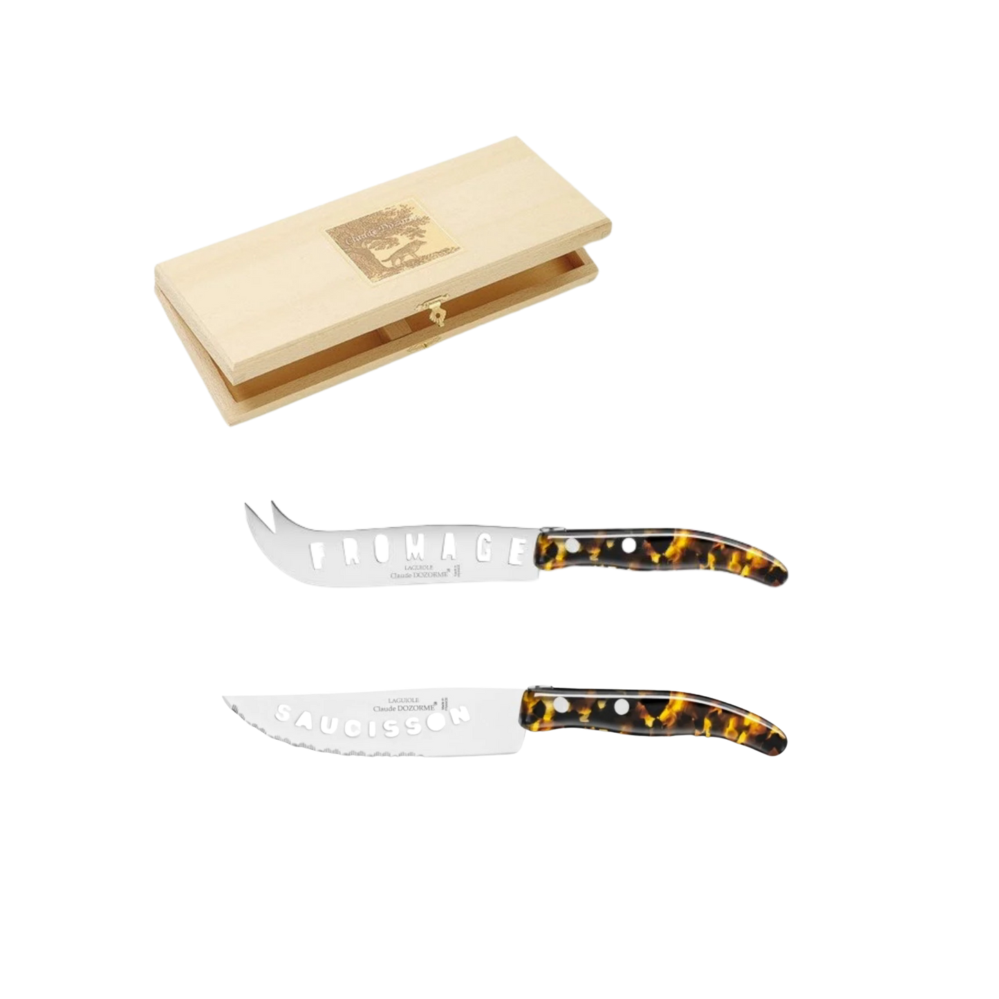 Berlingot Sausage and Cheese Knife Box Set