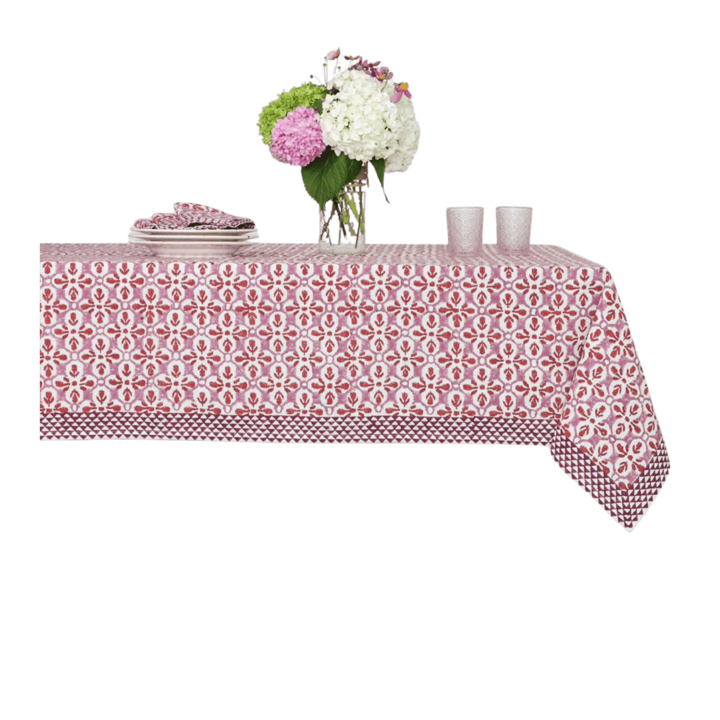 Fleur de Lis Rose Tablecloth - Hosted by Kelly Gaudreau