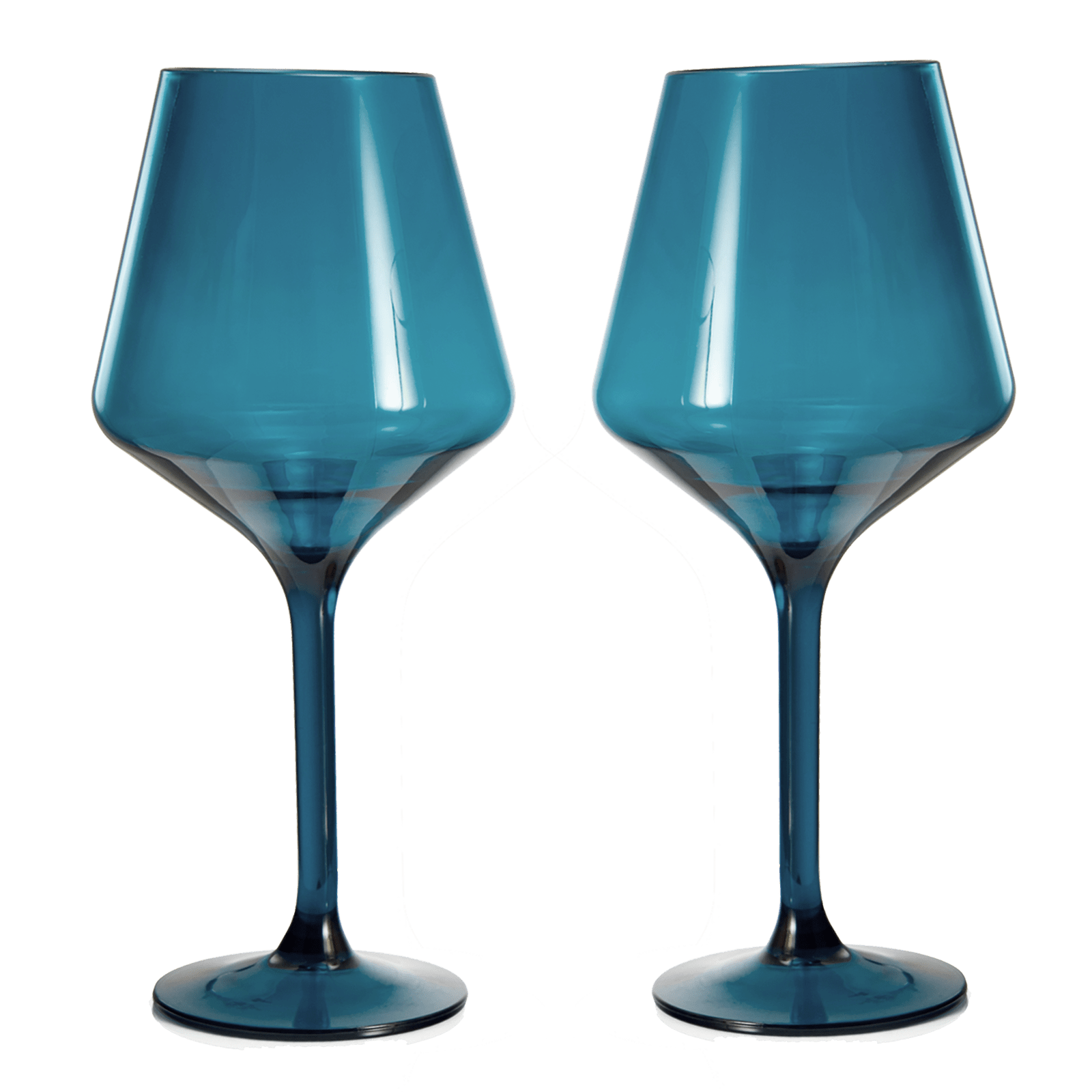 Floating Acrylic Wine Glass in Blue Set of 2 - Hosted by Kelly Gaudreau