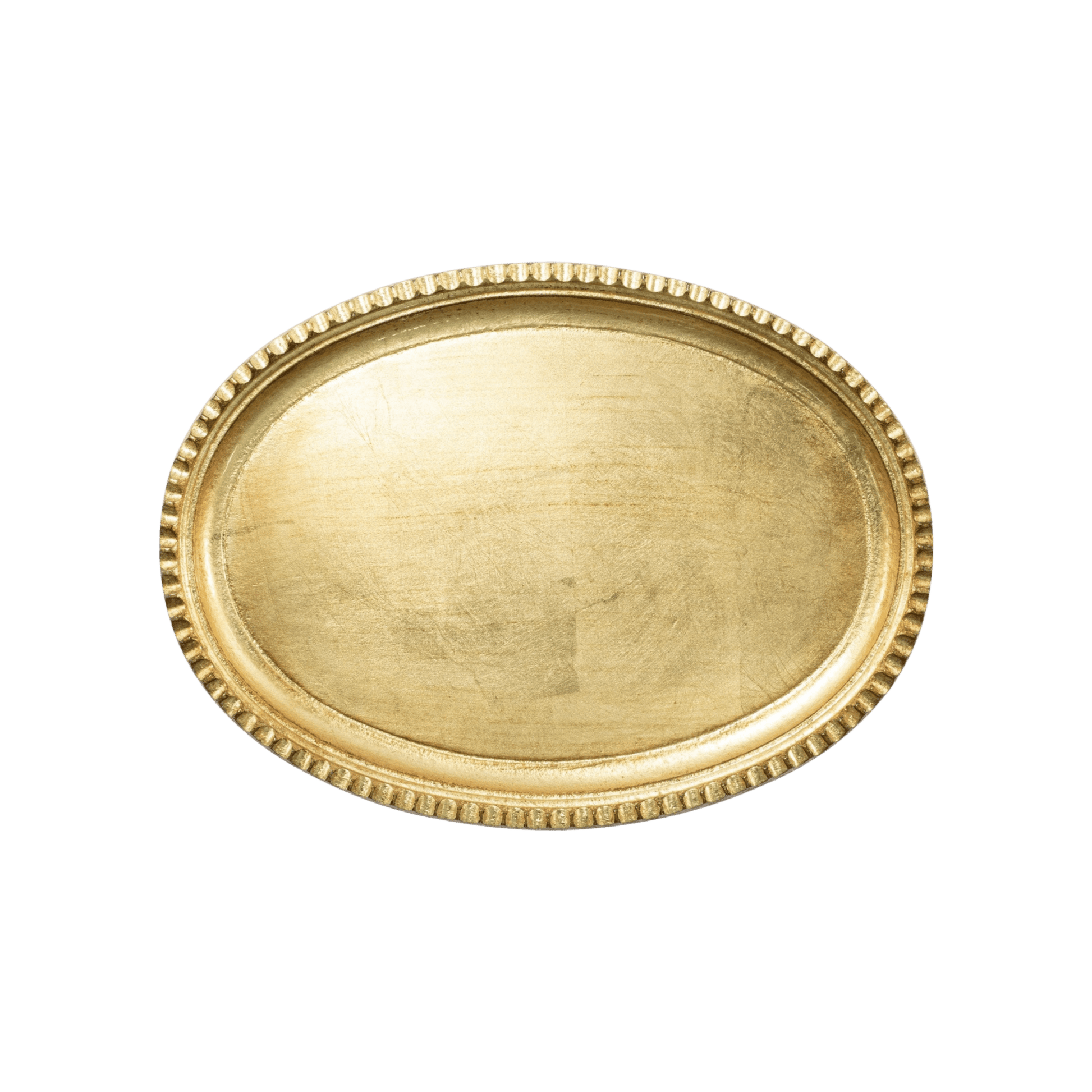 Florentine Gold Wooden Accessories Small Oval Tray - Hosted by Kelly Gaudreau