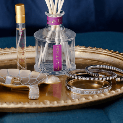 Florentine Gold Wooden Accessories Small Oval Tray - Hosted by Kelly Gaudreau