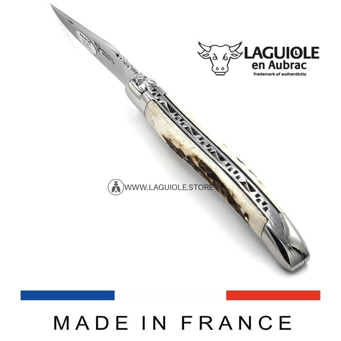 Forge de Laguiole Deer Antler Handle Pocket Knife - Hosted by Kelly Gaudreau