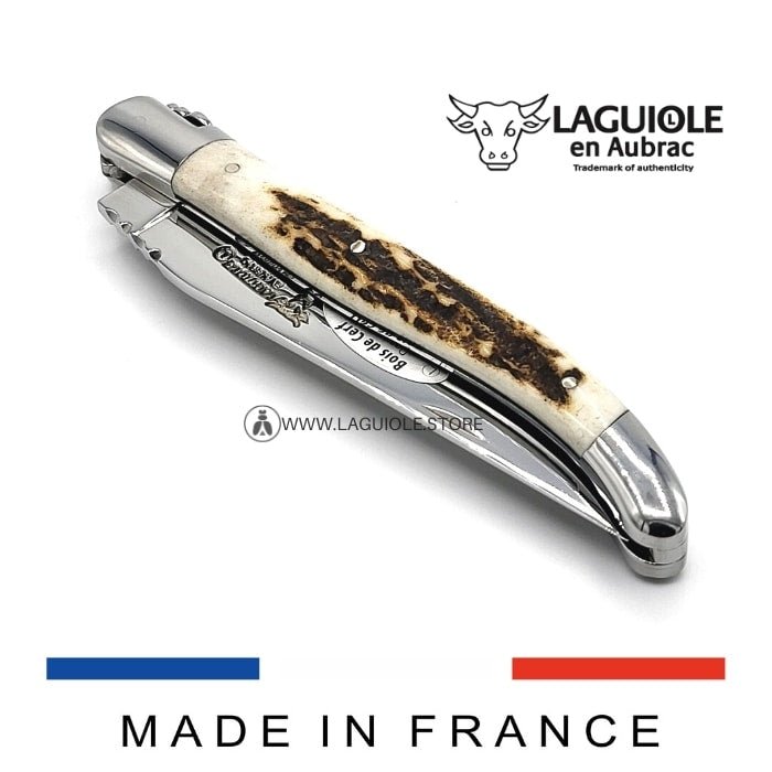 Forge de Laguiole Deer Antler Handle Pocket Knife - Hosted by Kelly Gaudreau