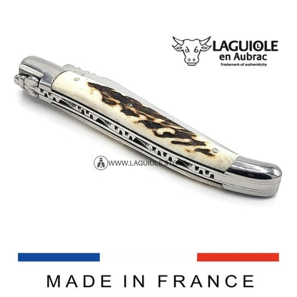 Forge de Laguiole Deer Antler Handle Pocket Knife - Hosted by Kelly Gaudreau