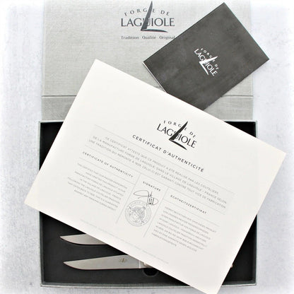 Forge de Laguiole Elk Stag Handle Steak Knives - Set of 6 - Hosted by Kelly Gaudreau